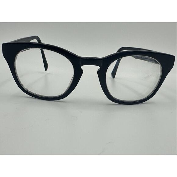 Warby Parker Eyeglasses Caspar 100 Gloss Black Rounded Square Frame 48[]23 145 - Picture 4 of 5